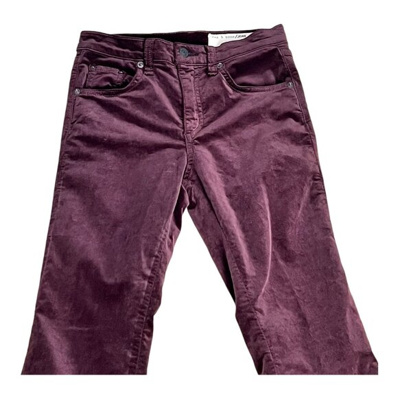 Rag & Bone Women's Suede Pants in purple, size 24. Soft and sleek - Picture 2 of 13